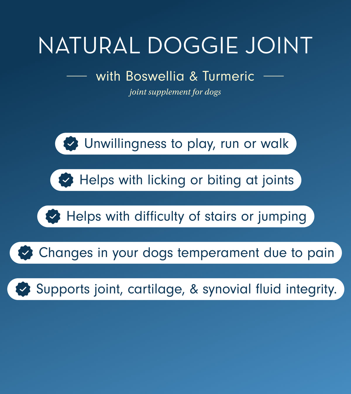 Natural Dog Joint Supplement with Boswellia & Turmeric