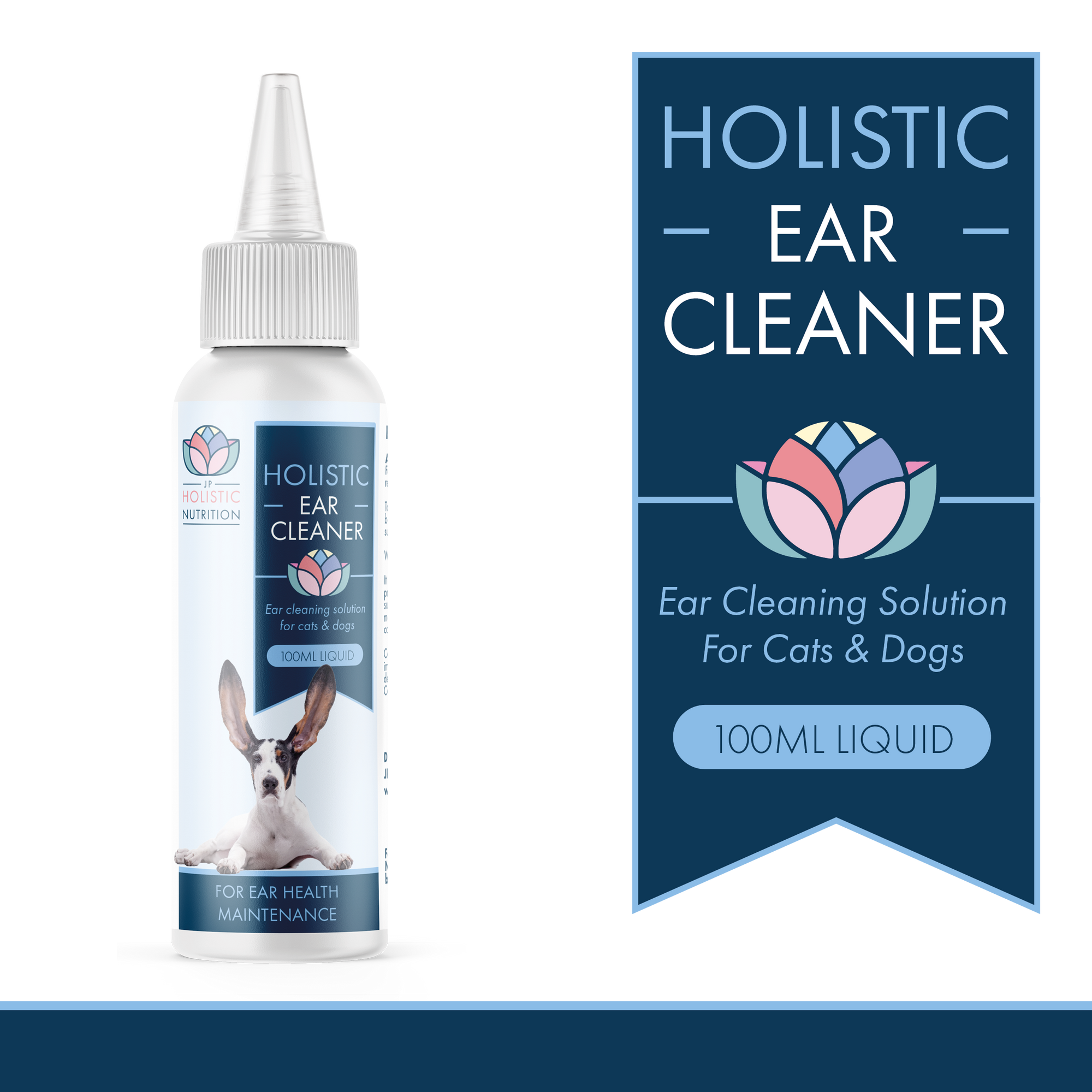 Natural Ear Cleaner for Dogs & Cats