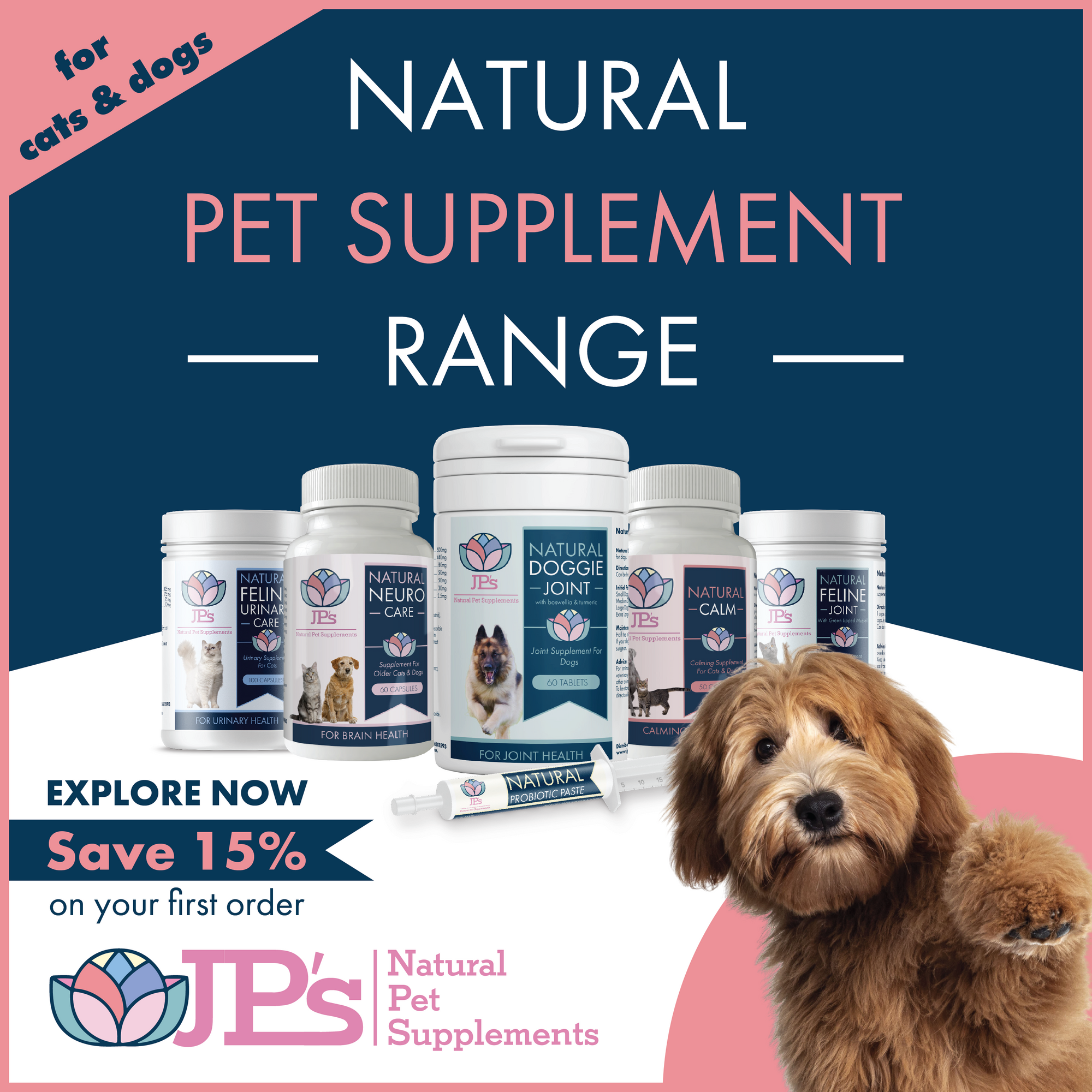 UK Natural Supplements For Cats' & Dogs' Enhanced Physical & Mental Health