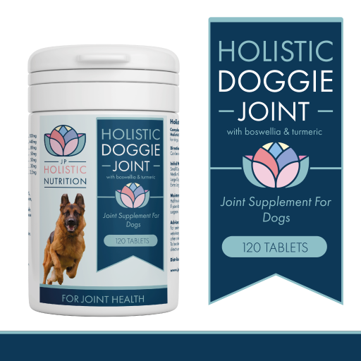 Pet Joint Mobility Natural Supplements With Boswellia, Glucosamine & Turmeric