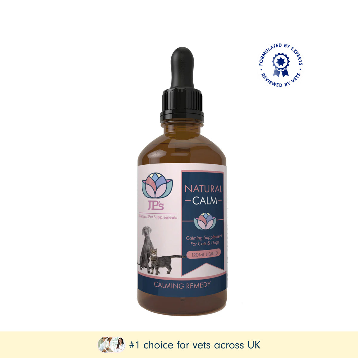 Liquid Calming Supplement for Cats and Dogs