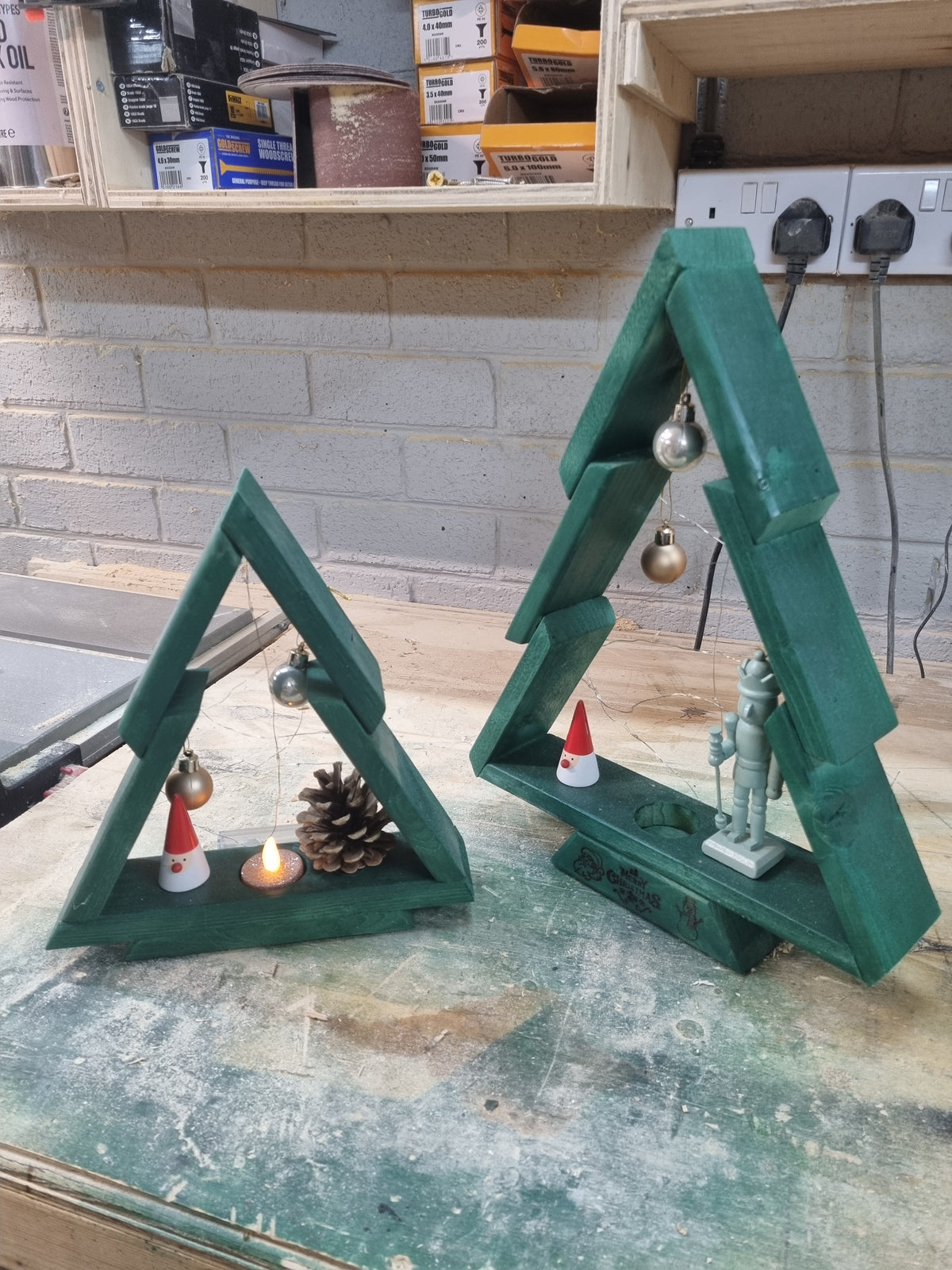 Christmas Tree. Handmade from recycled wood