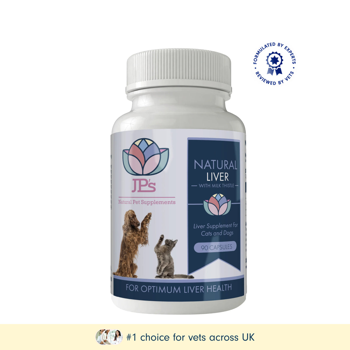 Natural Liver Supplement with Milk Thistle for Dogs &amp; Cats