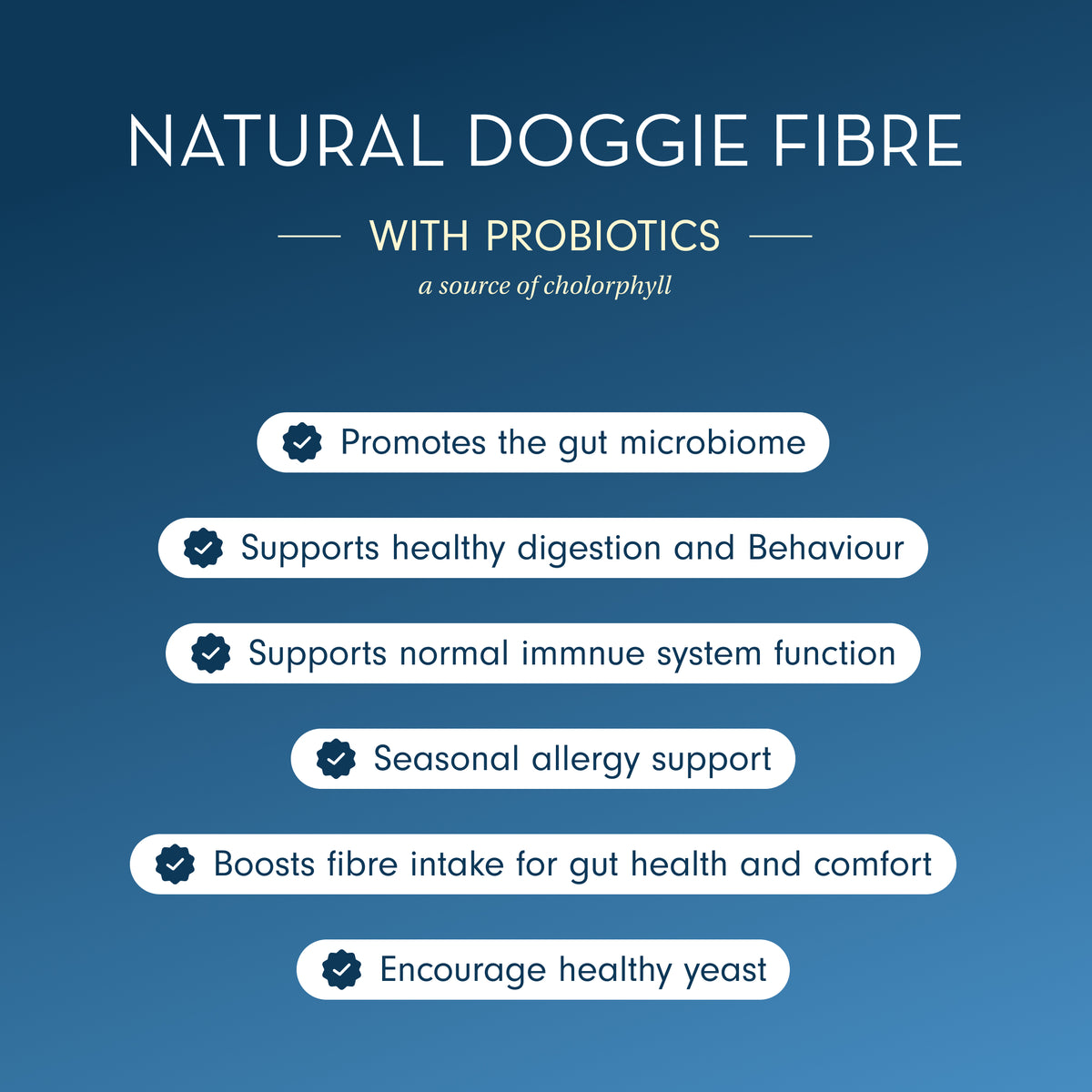 Natural Fibre Supplement with Probiotics For Dogs