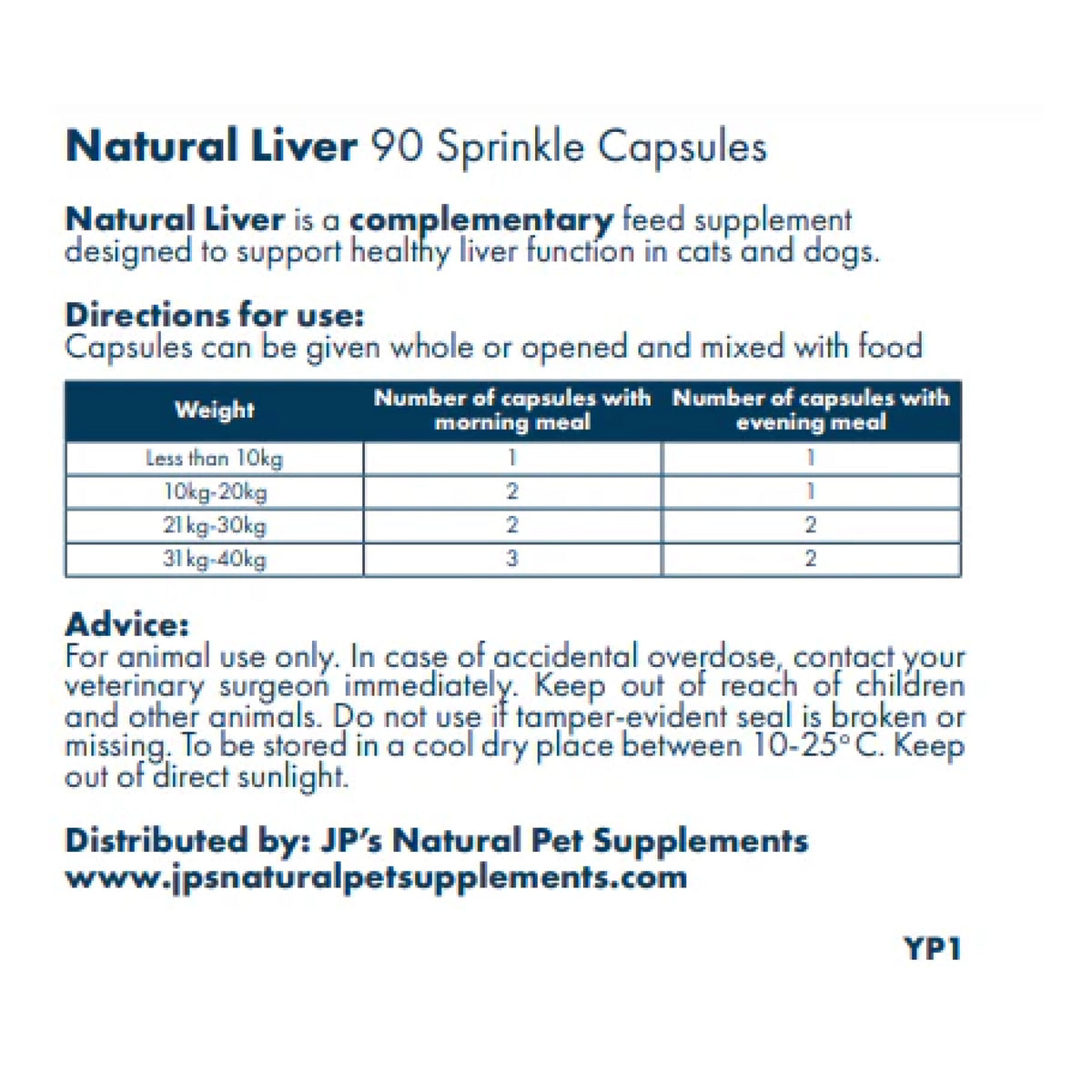 Natural Liver Supplement with Milk Thistle for Dogs &amp; Cats