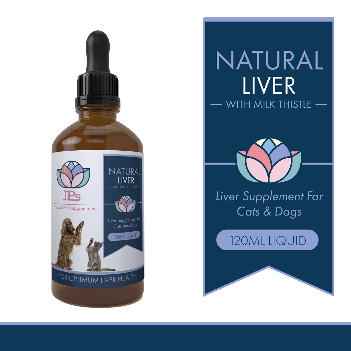 Liquid Liver Supplement with Milk Thistle for Cats &amp; Dogs