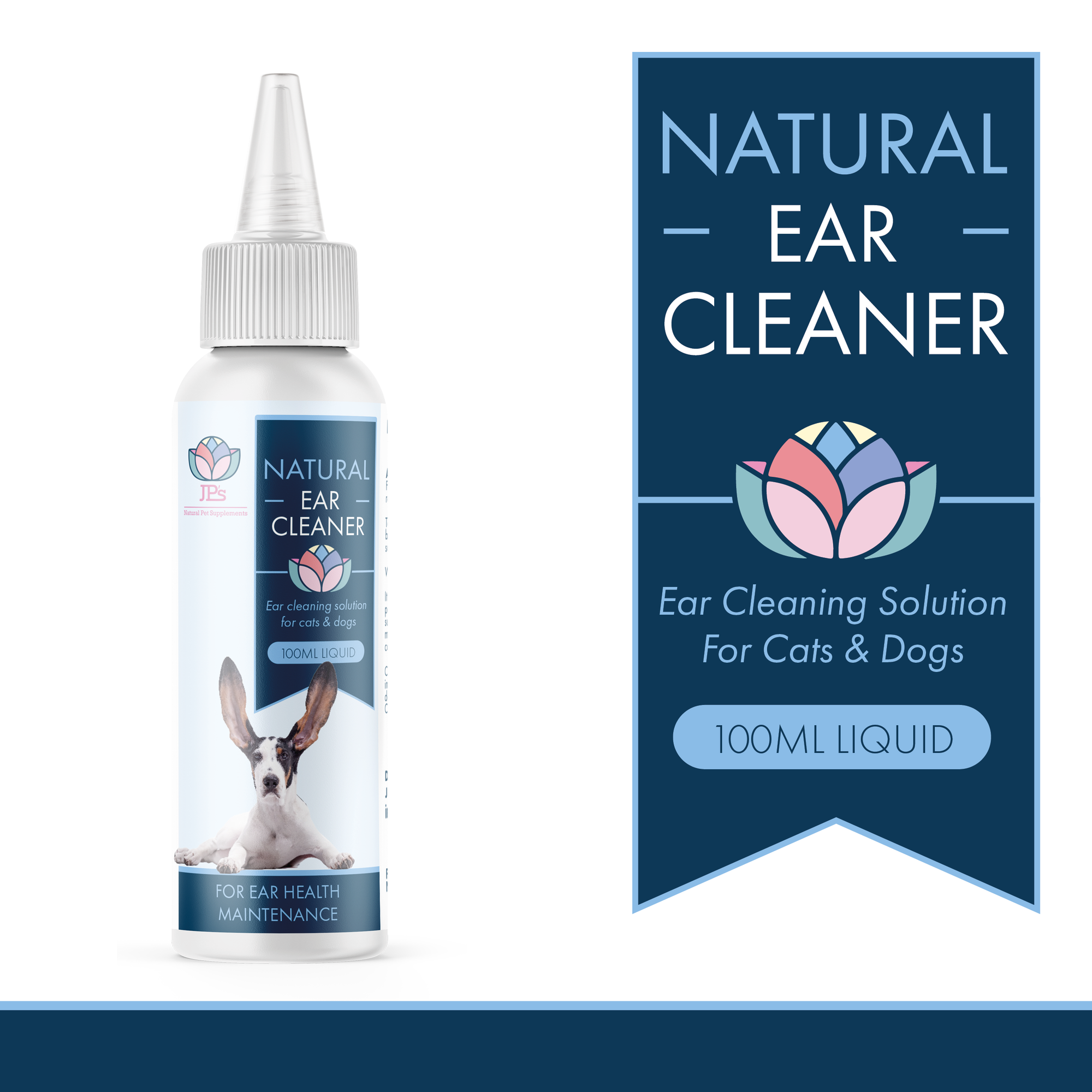 Natural ear cleaner for cats & dogs