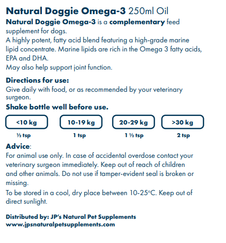 Omega-3 oil for dogs