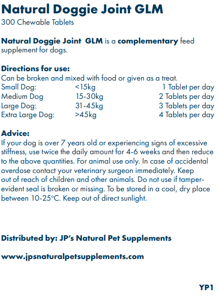 Dog joint supplement with green lipped mussel 