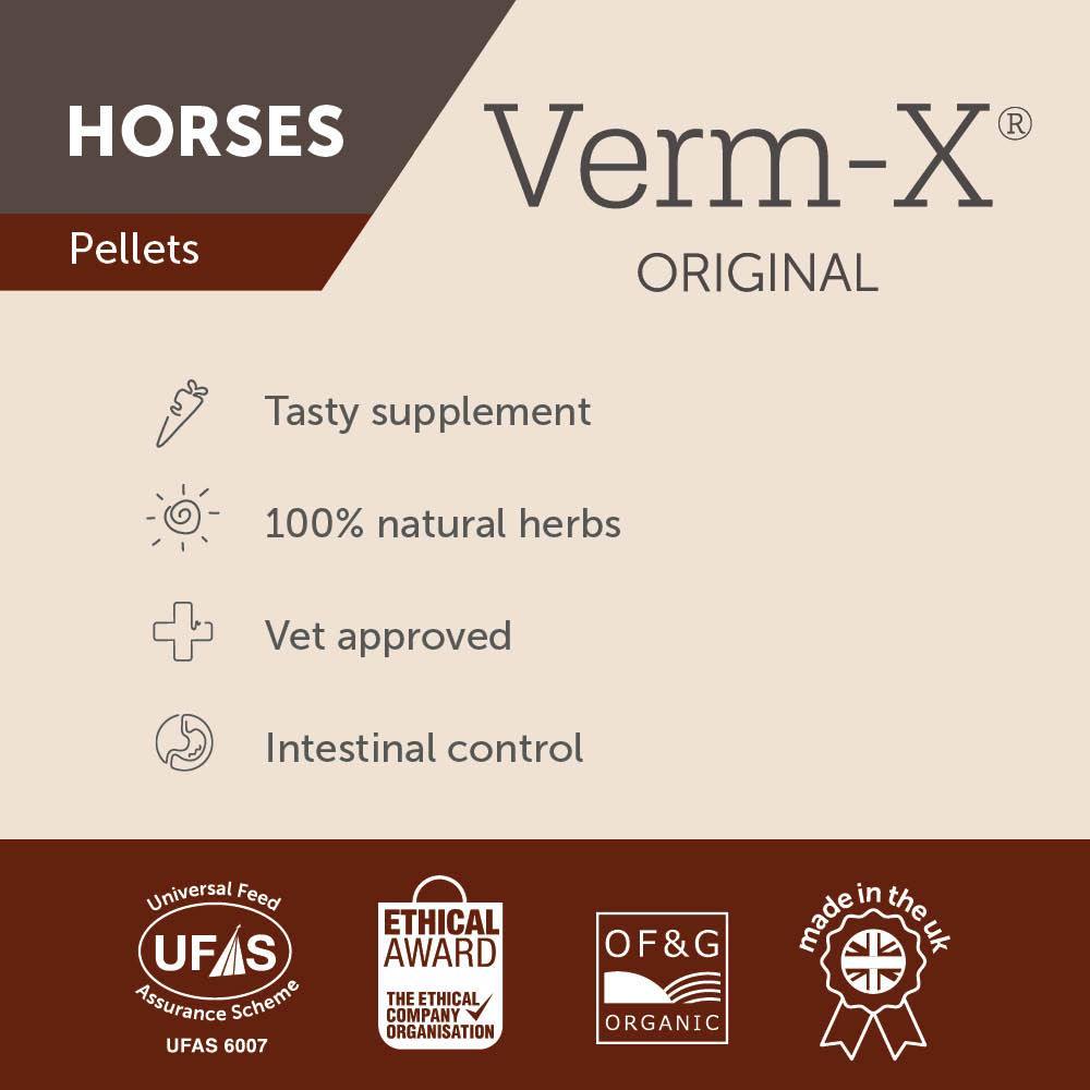 Verm-X Pellets for Horses - JP Holistic Nutrition 
