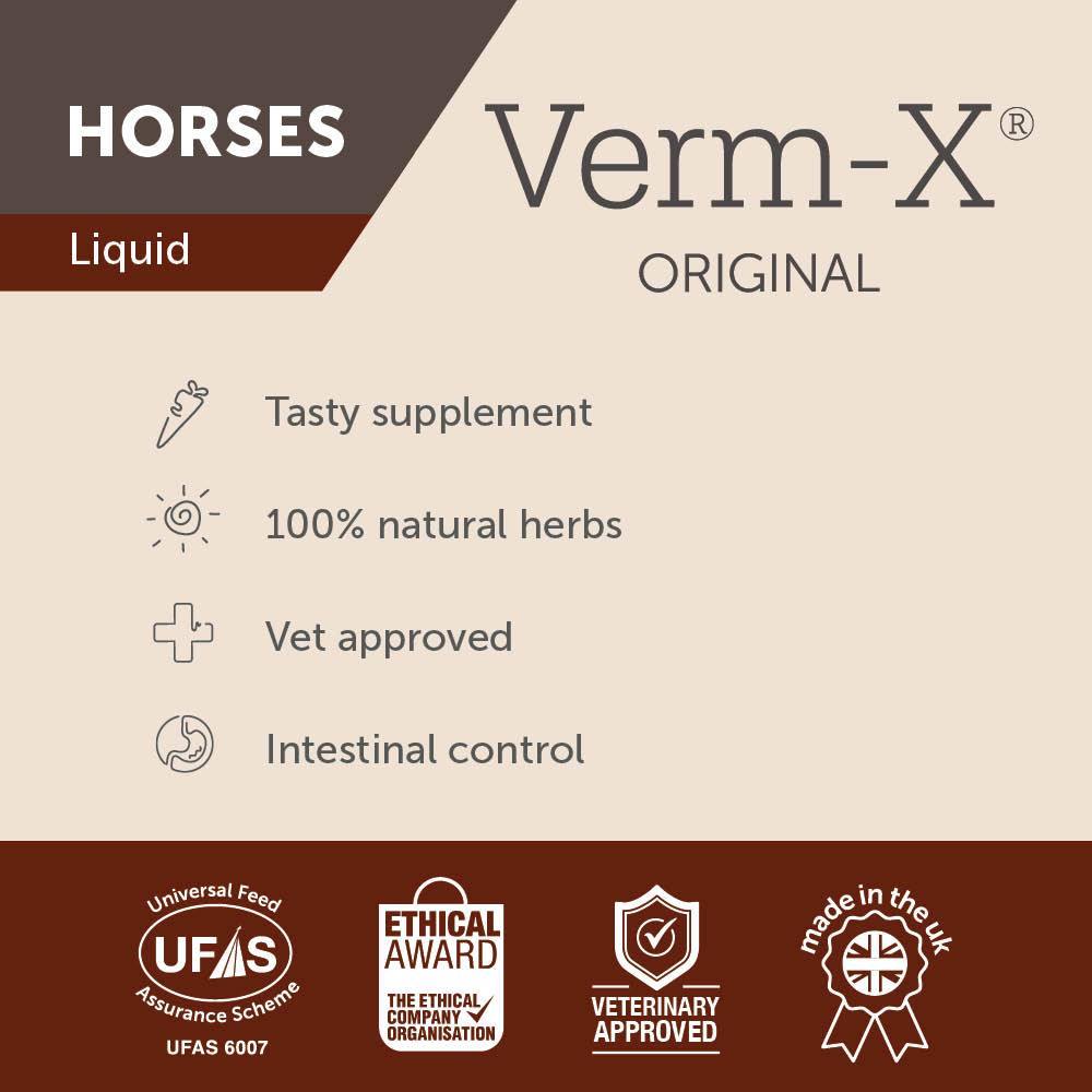 Verm-X Liquid for Horses - JP Holistic Nutrition 