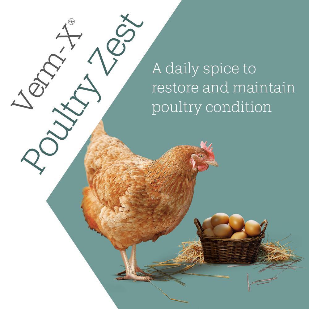 Verm-X Poultry Zest Pellets for Poultry, Ducks, Geese, Turkeys & Game Birds - JP Holistic Nutrition 