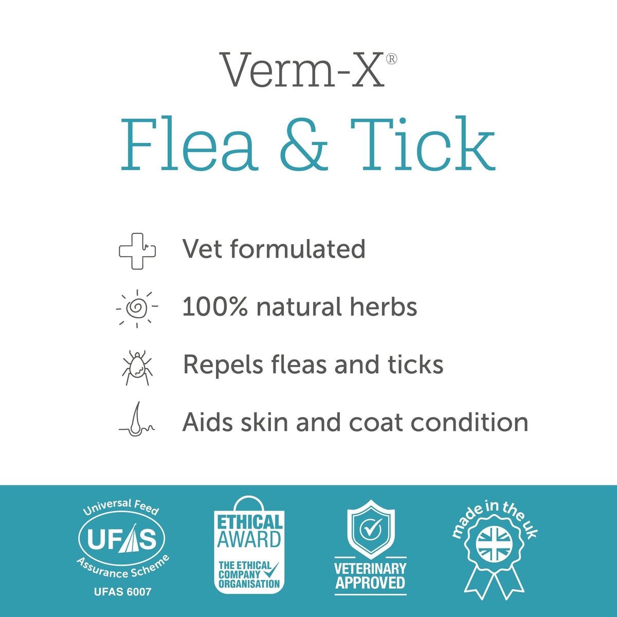 Verm-X Flea &amp; Tick Powder 70g - JP Holistic Nutrition 