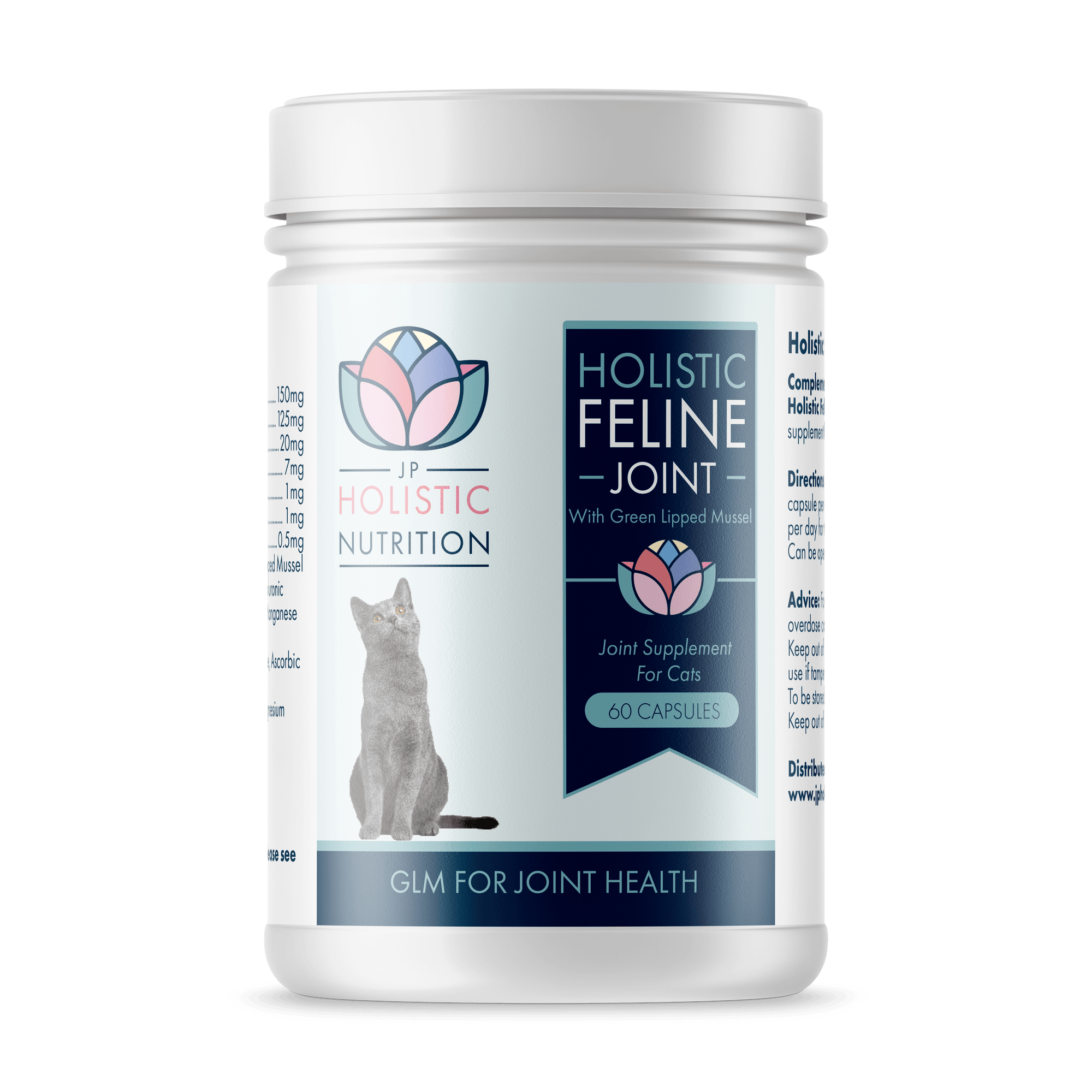 Holistic Feline Joint is a natural joint supplement for cats